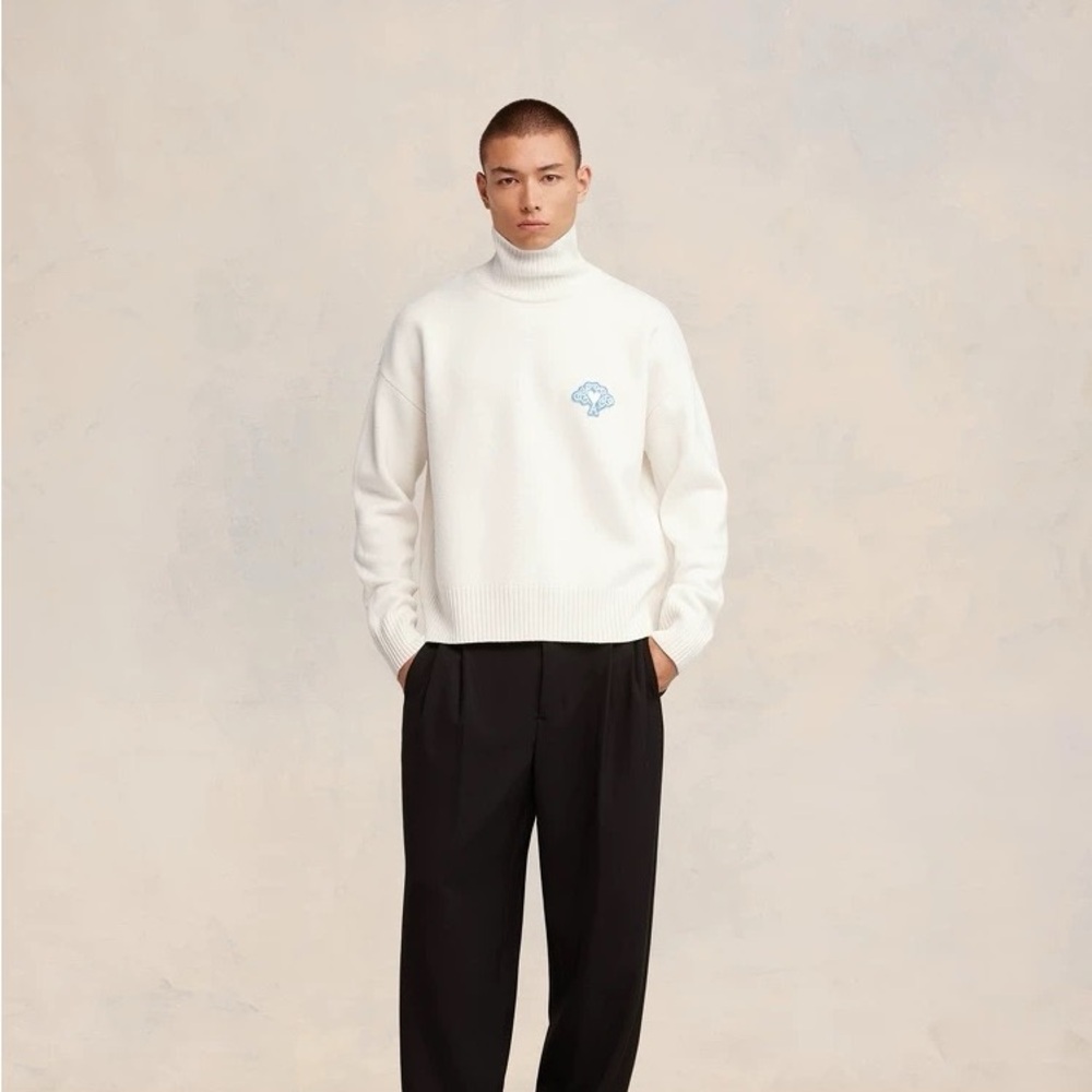 Ami Paris Turtle Neck Wool Sweater